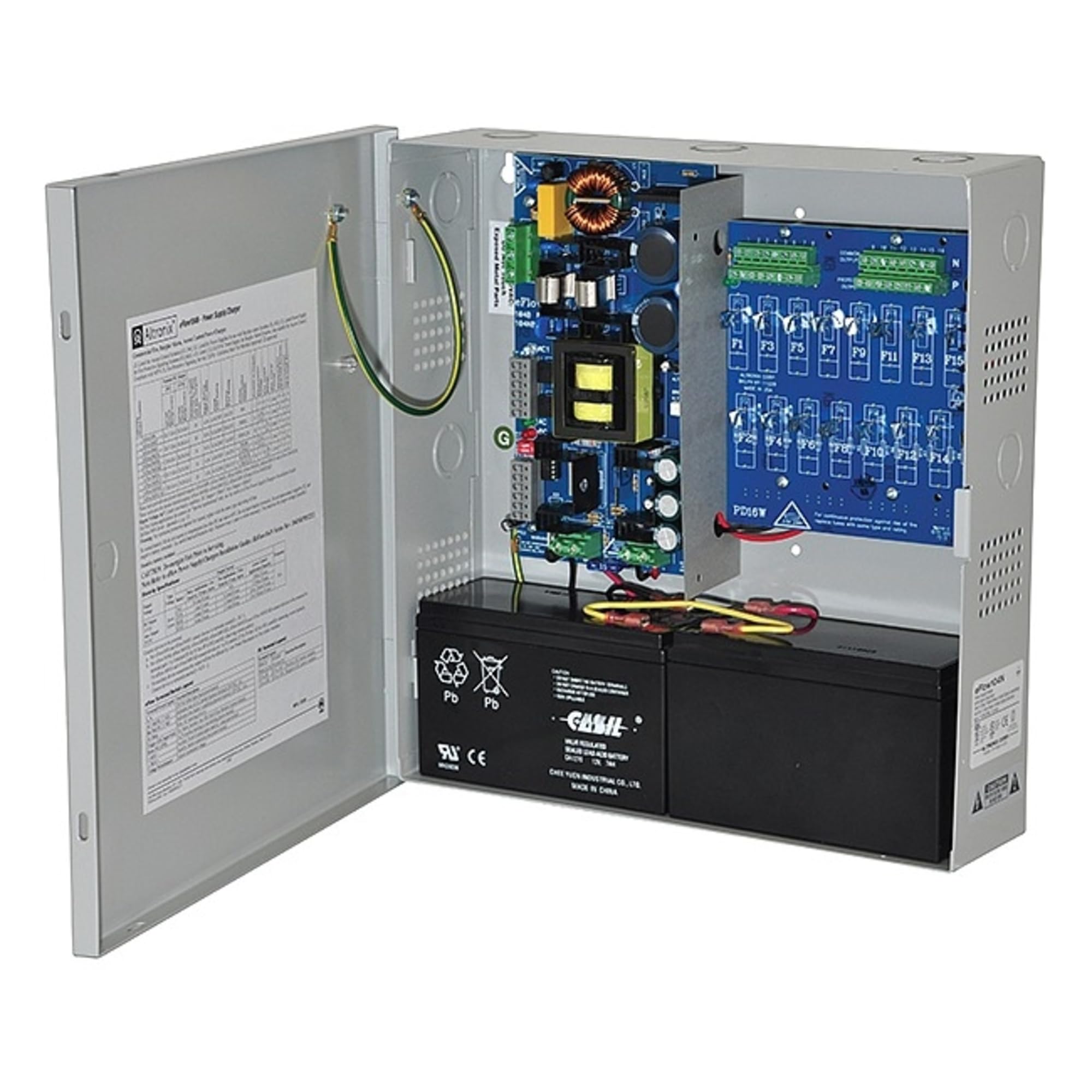16-Port PTC Output Power Supply & Charger for Multiple Devices - Perfect for Home, Office, and Electronics Workstations