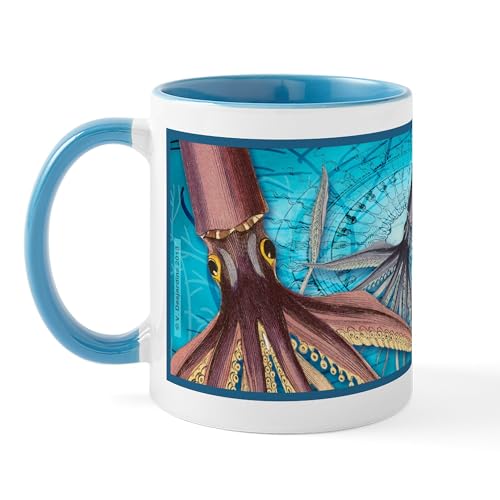 White/Blue Inside - Giant Squid Mug