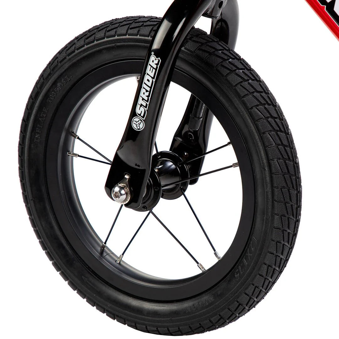 Strider 12 High Traction Wheel & Tire Set for Kids Balance Bikes - Durable Replacement Wheels for Outdoor Play, Park Rides & Learning to Ride