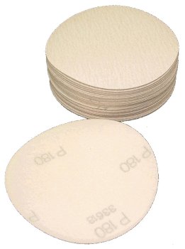 5 Inch Hook & Loop Sanding Discs - 120 Grit No Hole Sandpaper - 50 Pack for Woodworking, Metal Polishing & DIY Projects