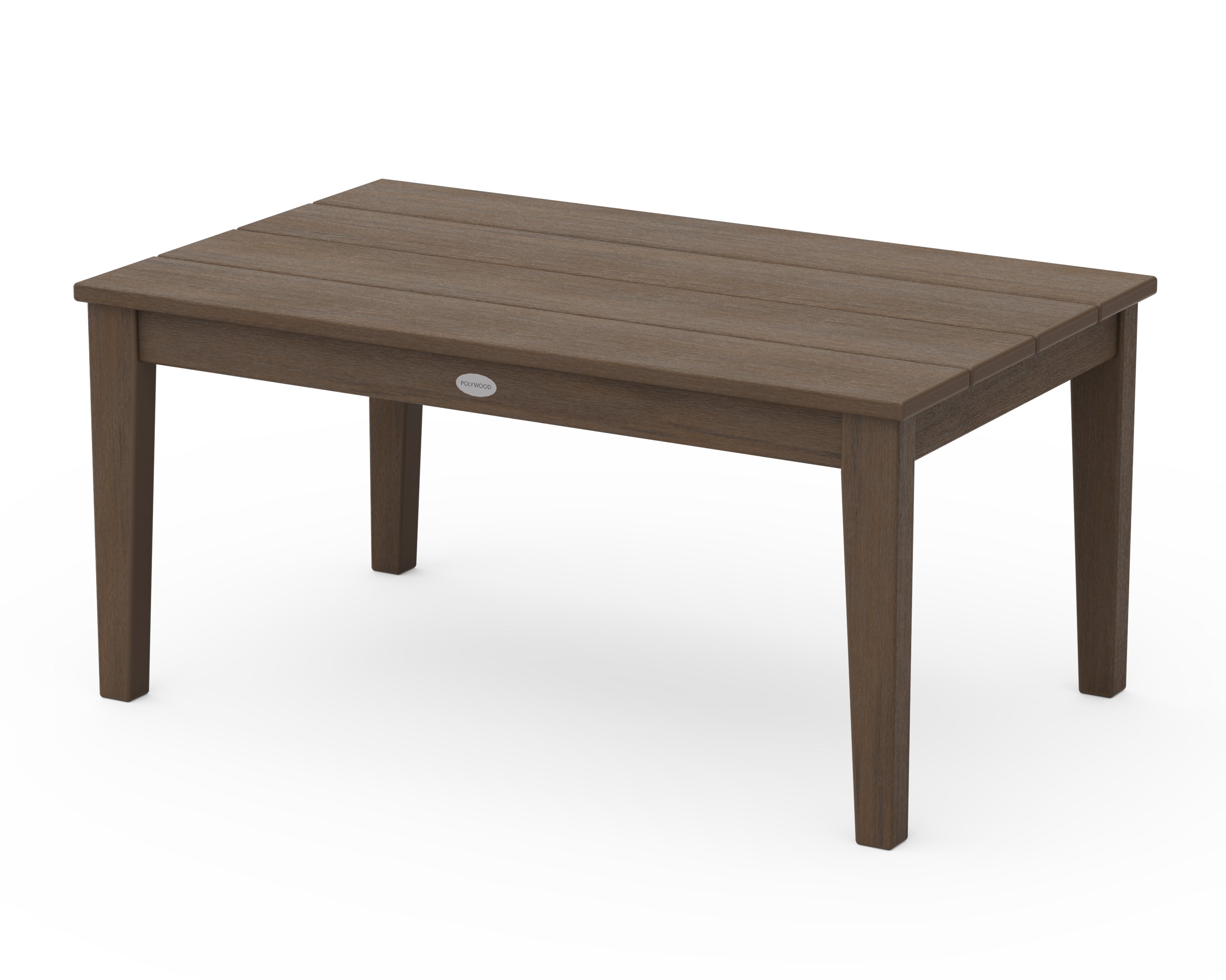POLYWOOD Newport 22 x 36 Inch Outdoor Coffee Table - Weather-Resistant, Durable Patio Furniture for Poolside, Deck, or Garden Use