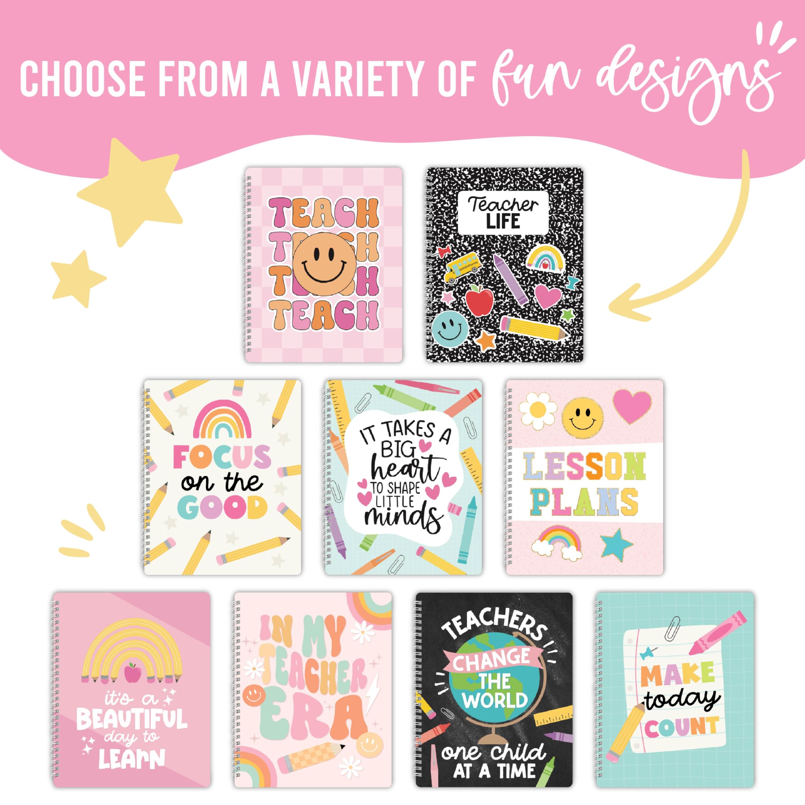2025-2026 Teacher Planner - Undated Lesson Plan Book with Stickers, Monthly Weekly Calendar, Student & Substitute Info - Colorful Chalk Design for Homeschool & Classroom Organization (Perfect for Elementary Teachers, Homeschool Parents & Teacher Gifts)