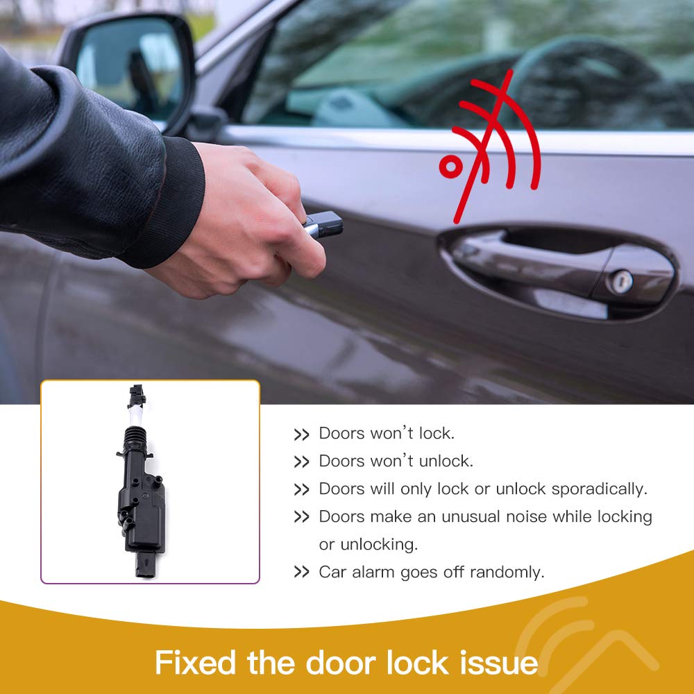 SCITOO Power Door Lock Actuator Kit - Compatible with Ford 91-03, Lincoln 90-02, Mercury 97 - Front Left/Right & Rear Right (746-156 DLA302) - Easy Installation for Car Door Lock Repair & Replacement