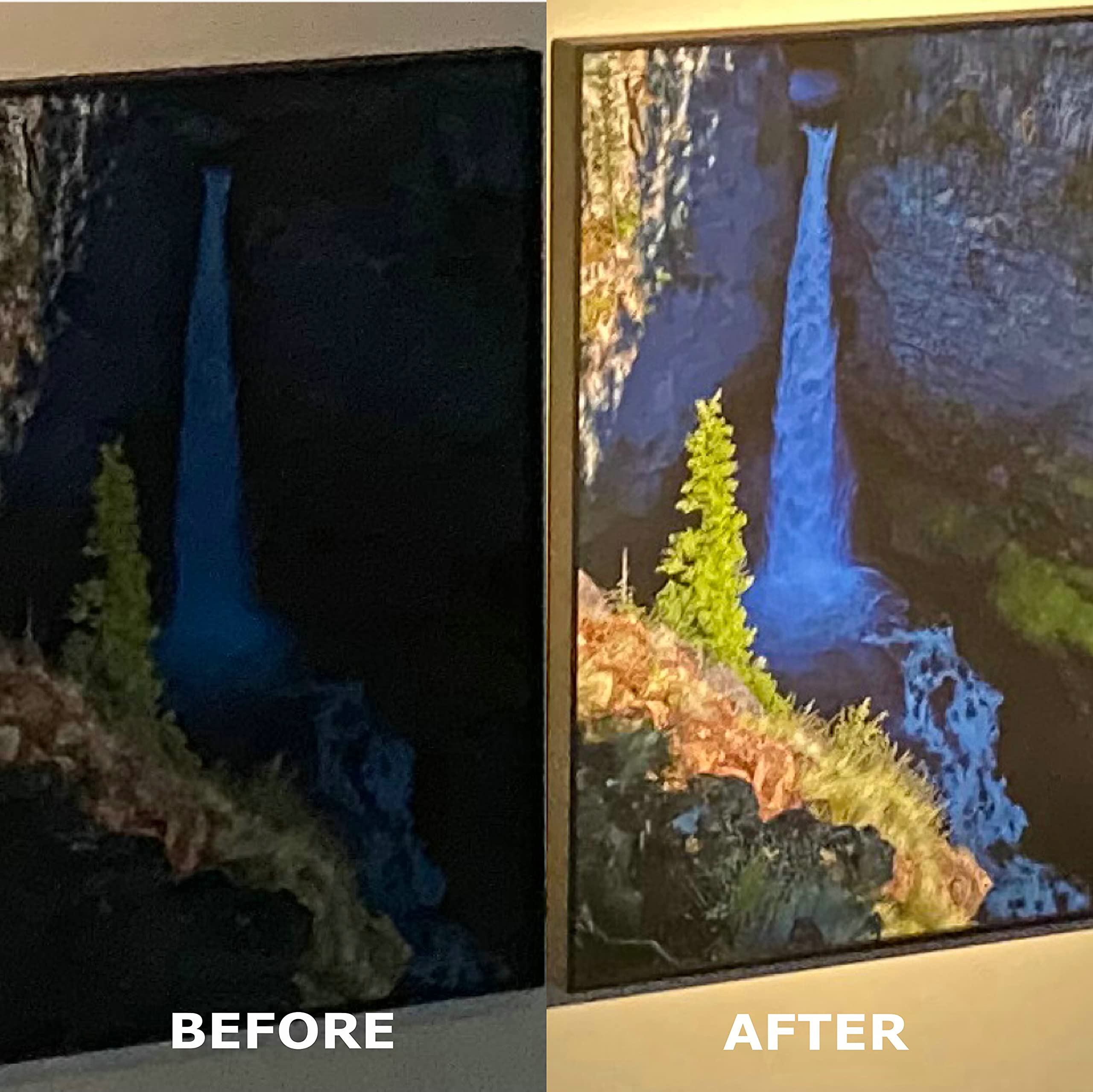 Wireless LED Picture Light with Remote - Battery Powered Artwork Lighting for Paintings, Spot Lights for Indoor Use, Puck & Closet Lights - Perfect for Galleries, Museums, and Home Decor