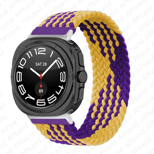Stretchy Braided Solo Loop Bands for Samsung Galaxy Watch Ultra - Comfortable, Durable & Stylish for Workouts, Running & Everyday Wear