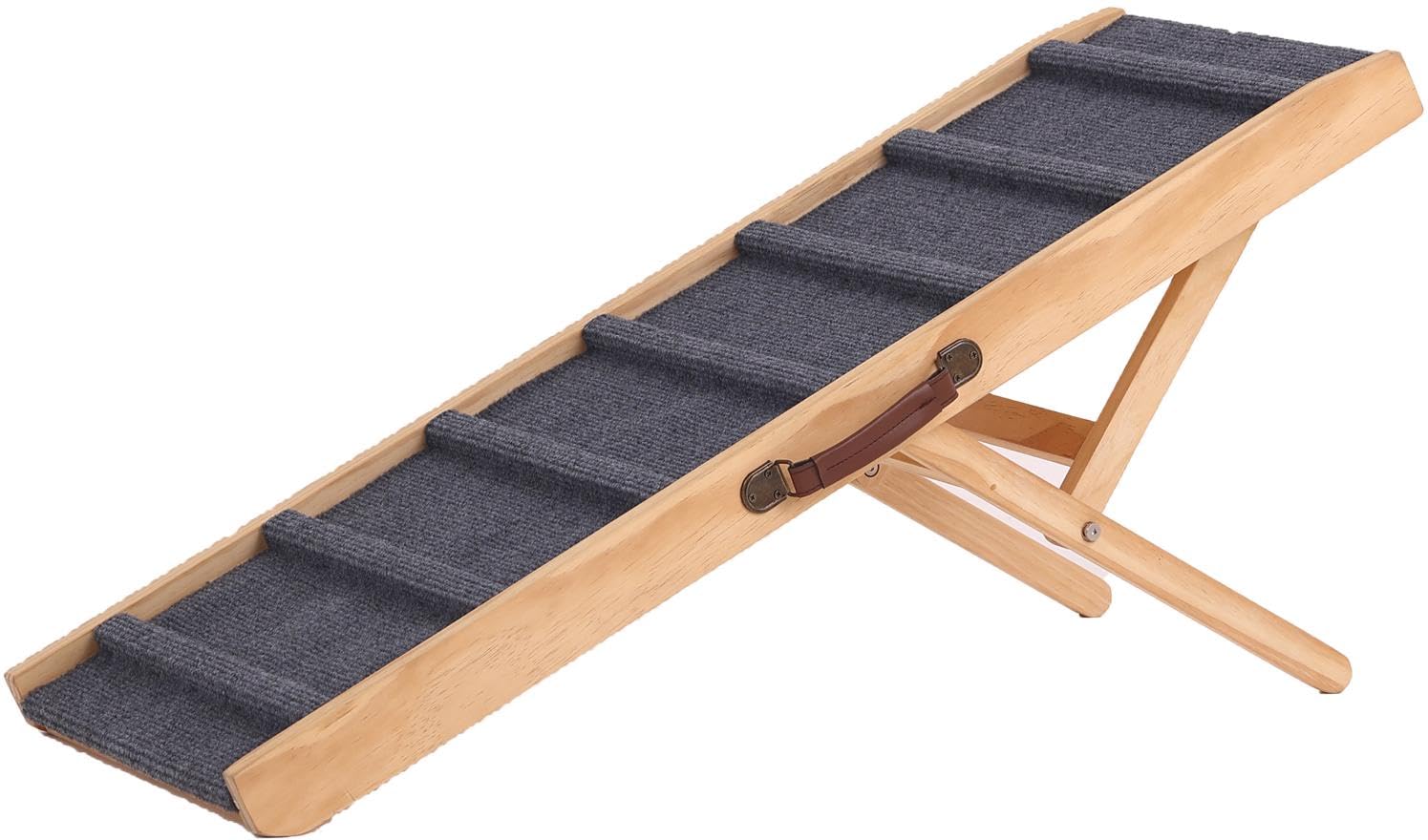 Extra Large Dog Ramp for Beds, Cars & Couches - Heavy Duty Pet Stairs for Small to Large Dogs - Helps Pets Climb onto Furniture, Trucks & SUVs - Perfect for Elderly Dogs & Post-Surgery Recovery