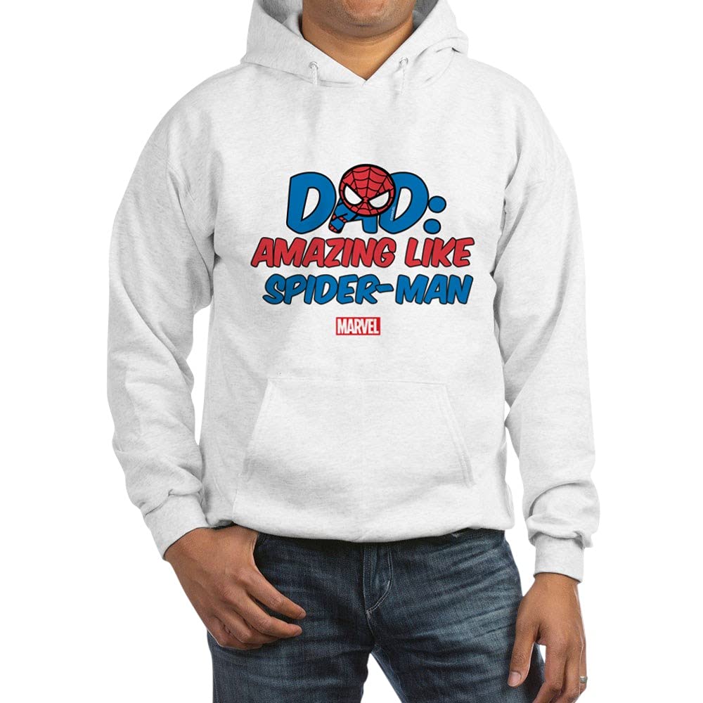 Amazing Spider-Man Dad Hooded Sweatshirt - Marvel Superhero Graphic Pullover for Fathers - Perfect for Gifts, Cosplay & Casual Wear