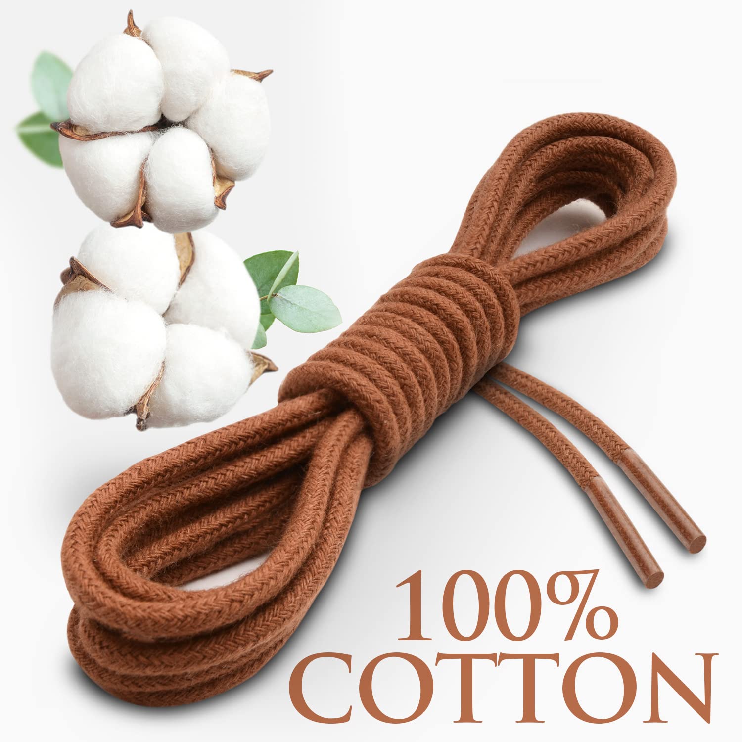 Premium Dress Shoe Laces for Men - Round Oxford Shoelaces (Multiple Lengths & Colors) - Perfect for Business, Formal & Wedding Attire