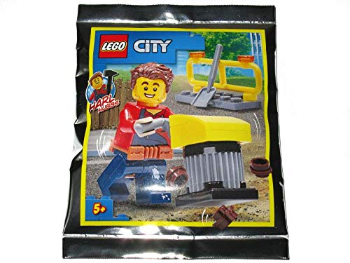 Blue Ocean LEGO City Harl Hubbs Tamping Rammer Construction Toy Set 952018 – Perfect for Kids Building & Pretend Play Scenes