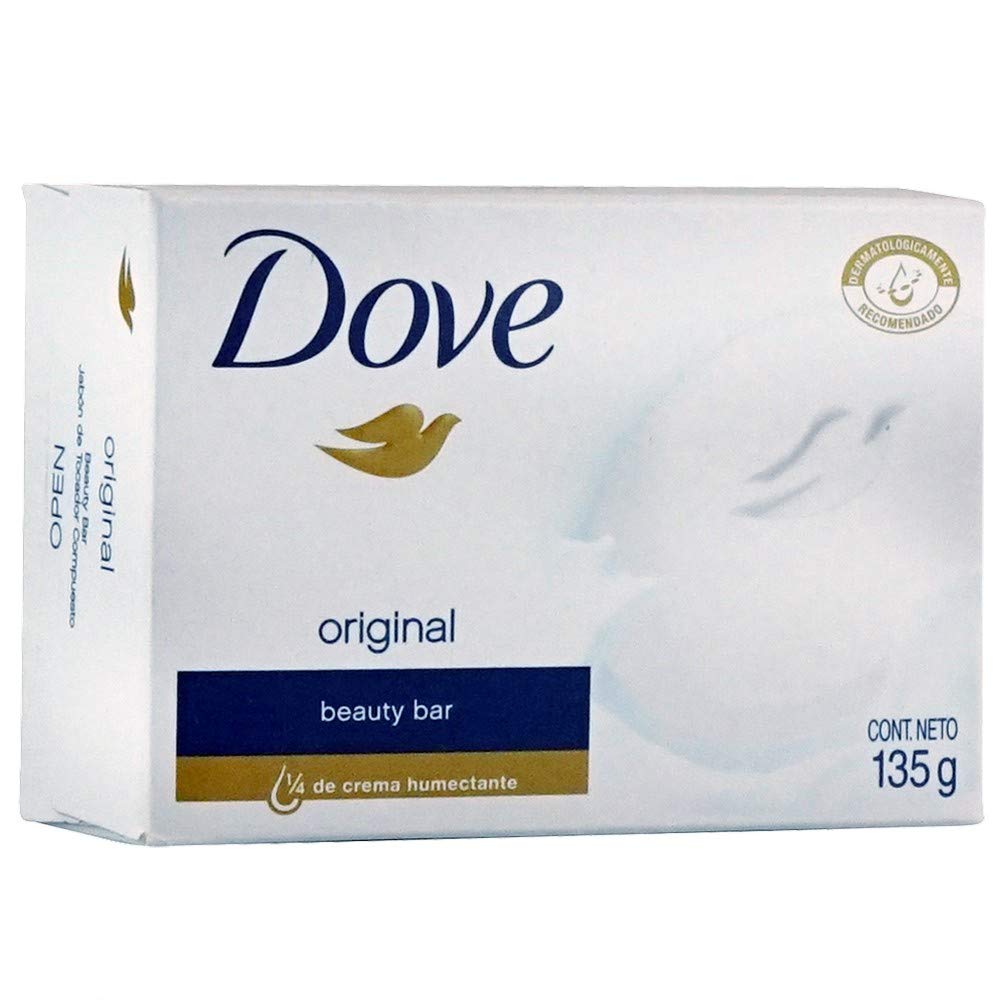 Dove Beauty Cream Bar Soap - 3 Pack (135g Each) | Moisturizing & Nourishing Body Wash for Dry Skin | Perfect for Daily Shower, Bath & Travel