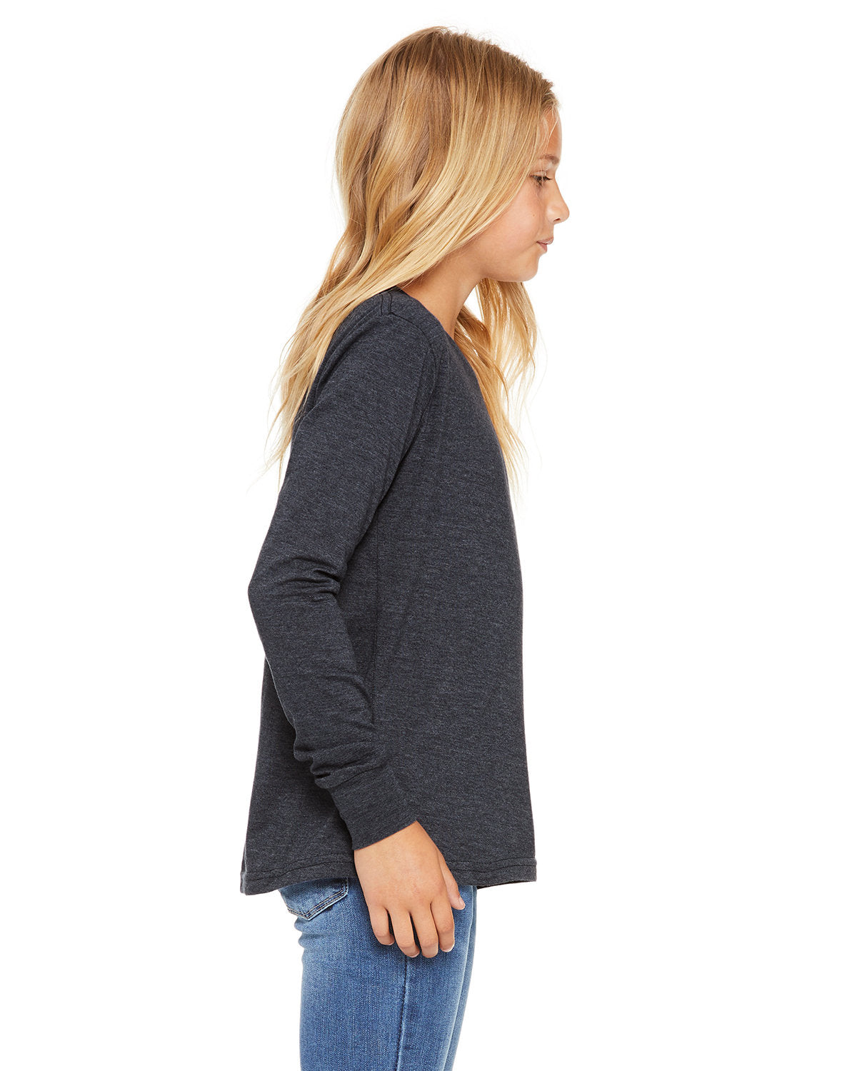 Bella + Canvas 3501Y Youth Long Sleeve T-Shirt - Soft Cotton Jersey Tee for Boys & Girls - Perfect for School, Sports & Everyday Wear