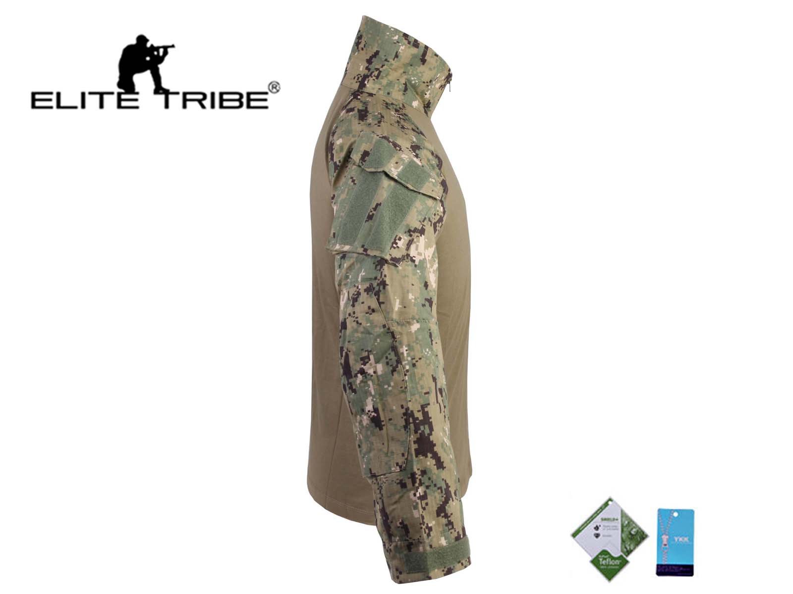 Best Airsoft Military BDU Tactical Combat Gen3 Uniform Set - AOR2 Camo Shirt & Pants for Outdoor Training, Paintball & Airsoft Games