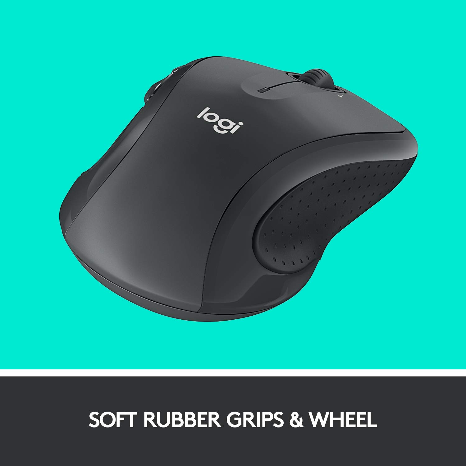 Logitech M510 Wireless Mouse for PC & Laptop with USB Unifying Receiver - Ergonomic Comfort Grip, 2-Year Battery Life - Perfect for Office Work, Gaming & Home Use