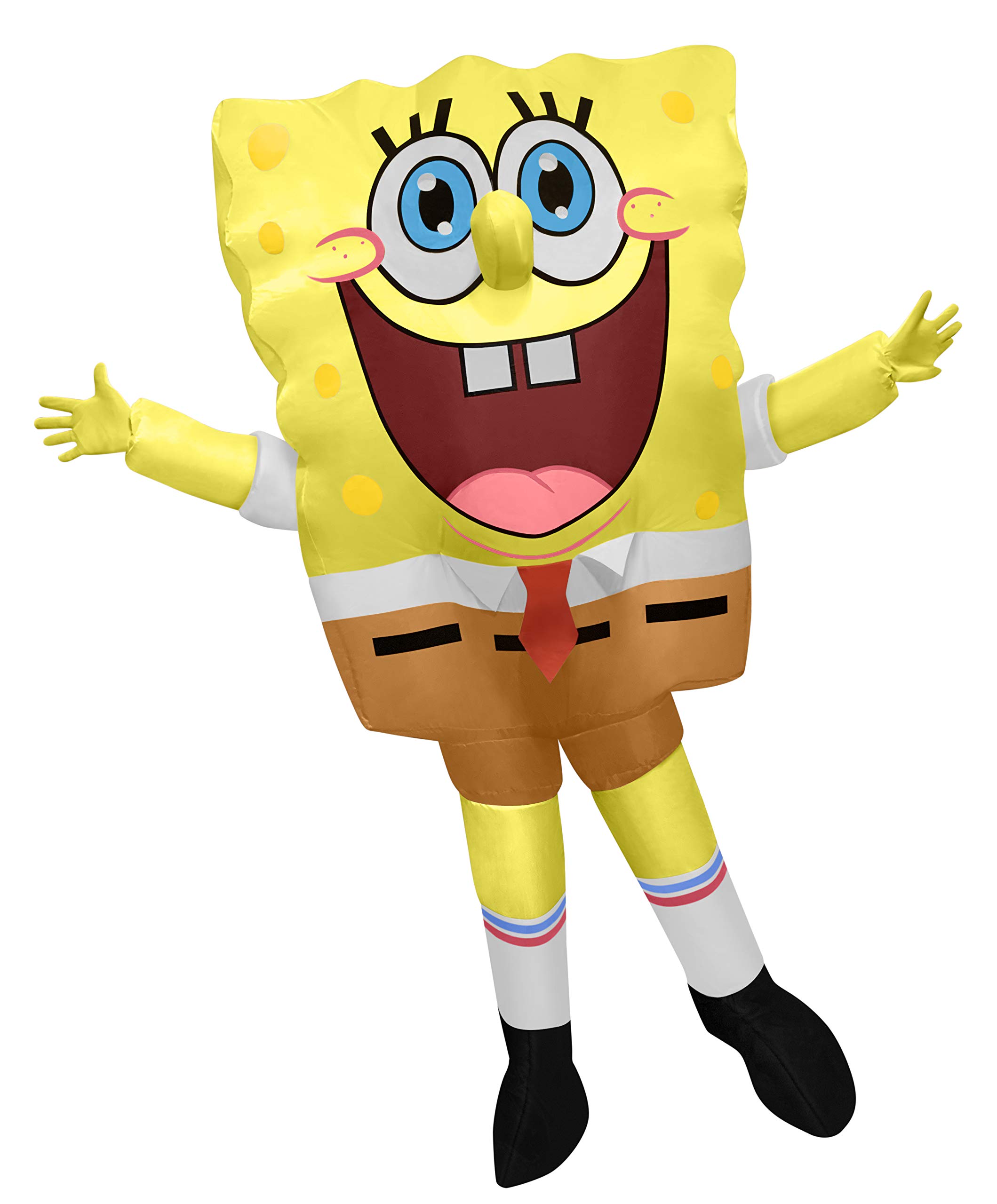 Rubies Adult Nickelodeon Classic SpongeBob SquarePants Inflatable Halloween Costume - One Size Fits Most Adults - Perfect for Halloween Parties, Cosplay & Comic Conventions
