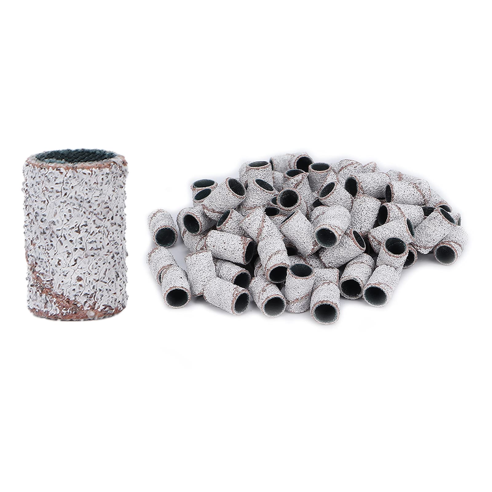 Nail Sanding Bands 80# White - Durable Abrasion Resistant for Salon & Home Use