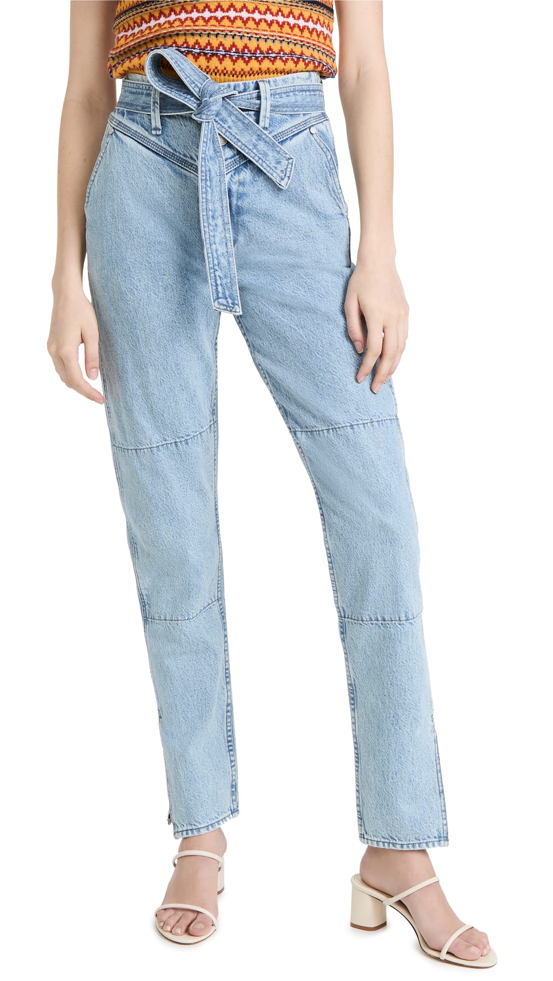 rag & bone Women's Mia Jeans - Clean Lou Blue Denim Size 31 | High Waist Skinny Jeans for Casual & Office Wear