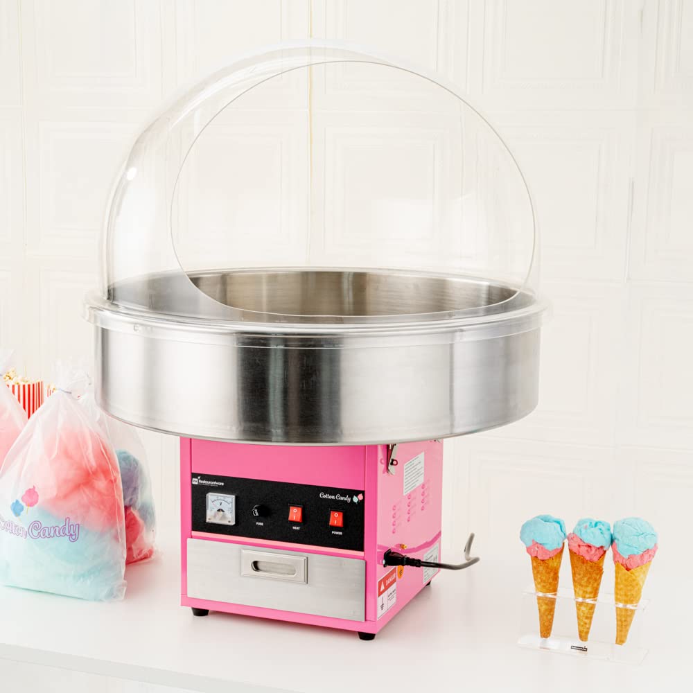 Durable 28 x 15 Inch Acrylic Cotton Candy Machine Cover for Hi Tek 28