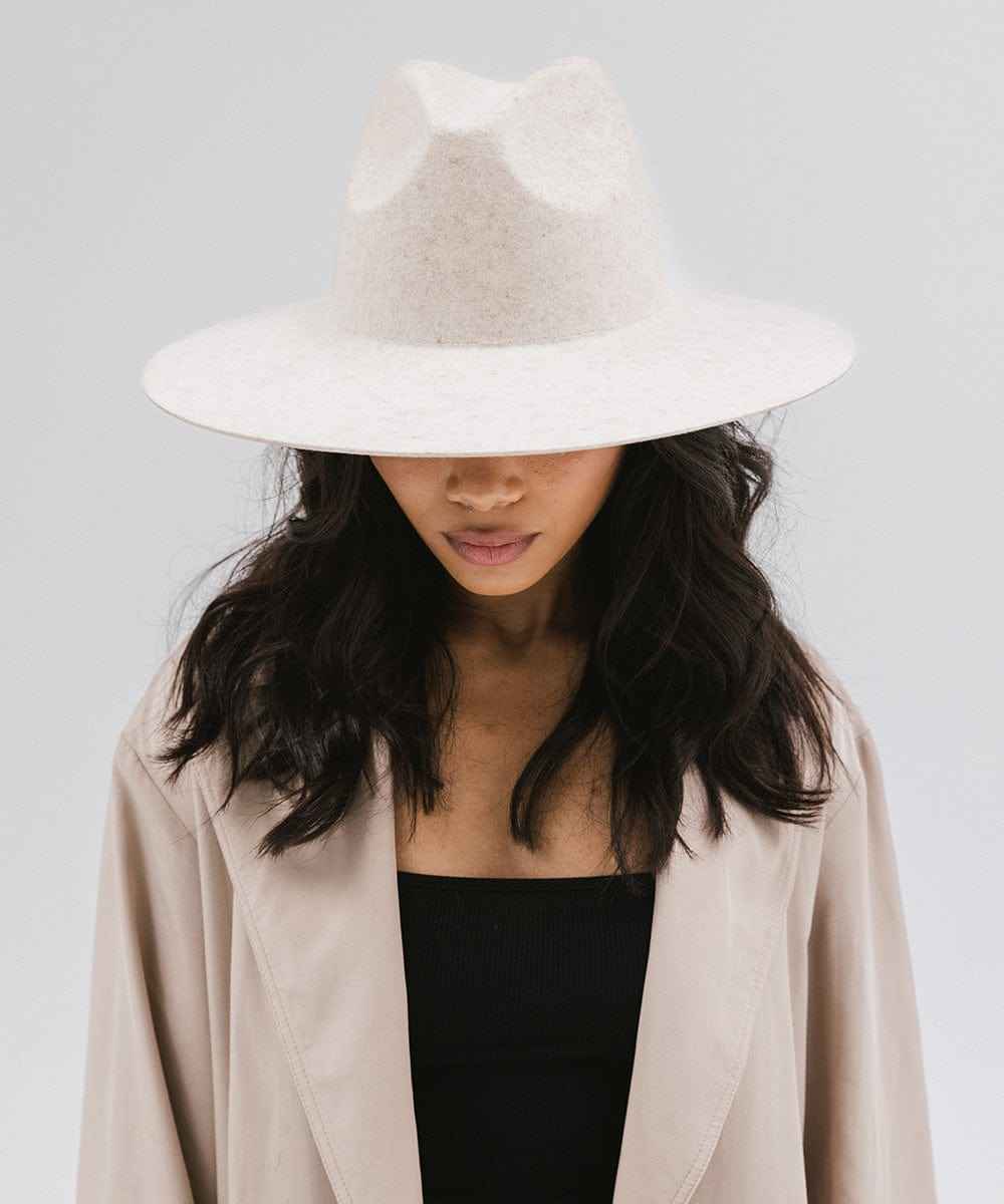 Emma Wide Brim Fedora Hat for Women - Stylish Sun Hat with UPF 50+ Protection - Perfect for Beach, Outdoor, and Summer Fashion