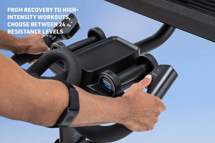 NordicTrack X24 Indoor Cycling Bike - Premium Home Exercise Bike for Cardio & Strength Training - Perfect for Home Gym & Fitness Enthusiasts