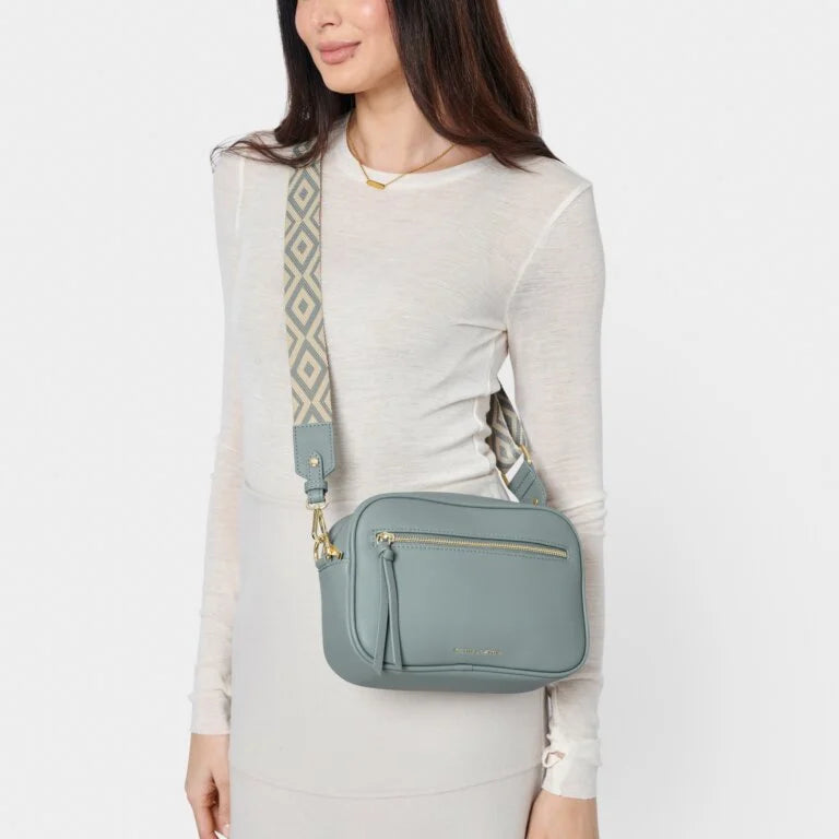 Katie Loxton Hallie Crossbody Bag - Duck Egg Blue | Stylish & Lightweight Women's Shoulder Purse for Everyday Use, Travel & Shopping
