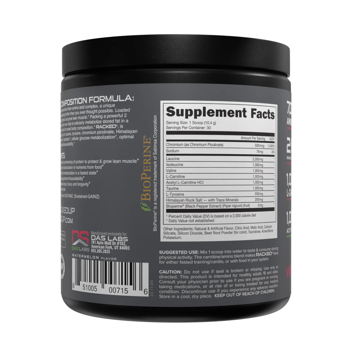 Bucked Up Racked 312g Pre-Workout Supplement - Energy & Muscle Builder for Men & Women | Gym, Fitness, Bodybuilding, Endurance Training