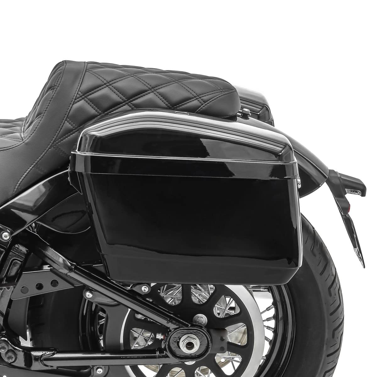 20L Hard Saddlebags for Cruiser & Sport Bikes - CB43358 Compatible Motorcycle Luggage | Perfect for Long Rides & Road Trips
