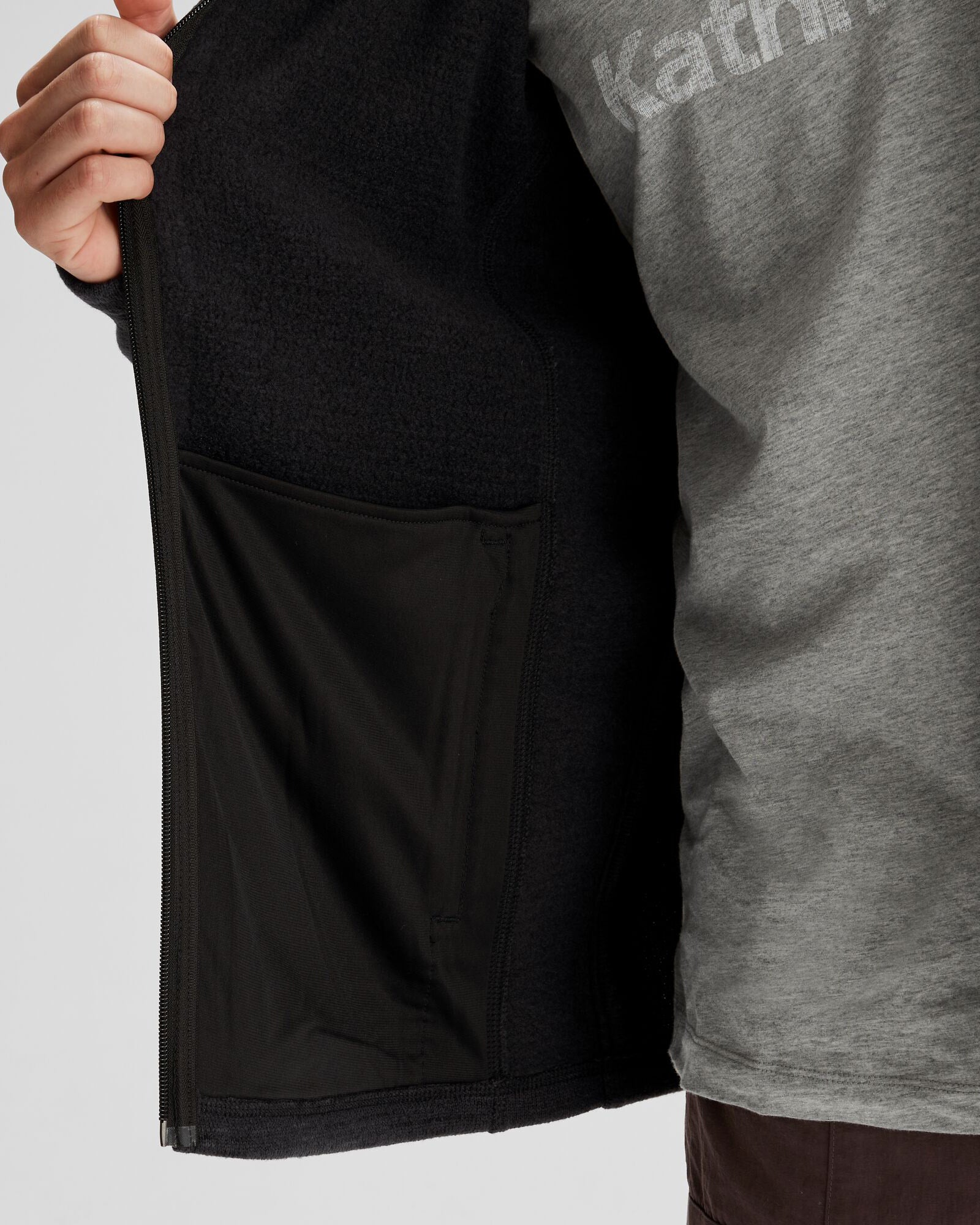 Men's Aikman Fleece Jacket - Soft Warm Winter Coat for Outdoor Activities | Black Marle Color | Perfect for Hiking, Camping & Casual Wear