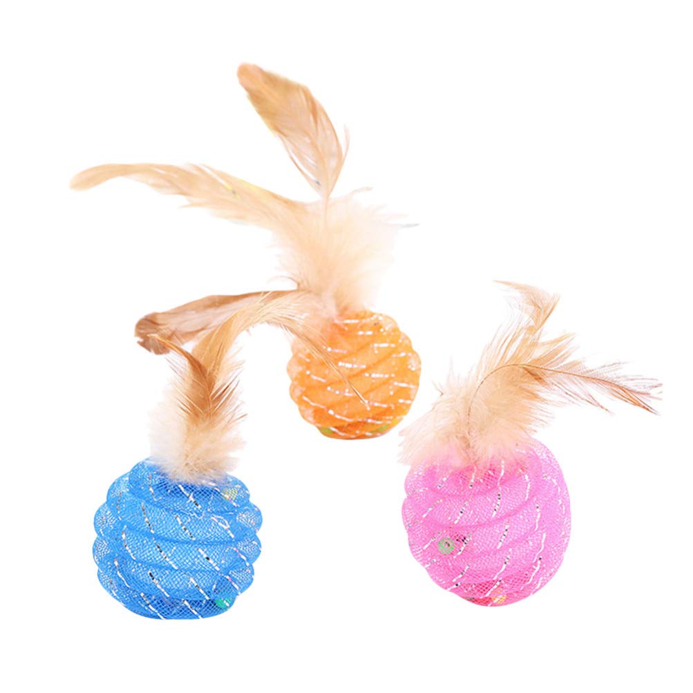 Balacoo 3-Piece Interactive Cat Toys Set with Tail - Fun Indoor Play for Kittens & Adult Cats - Perfect for Chasing, Bouncing & Exercise Playtime