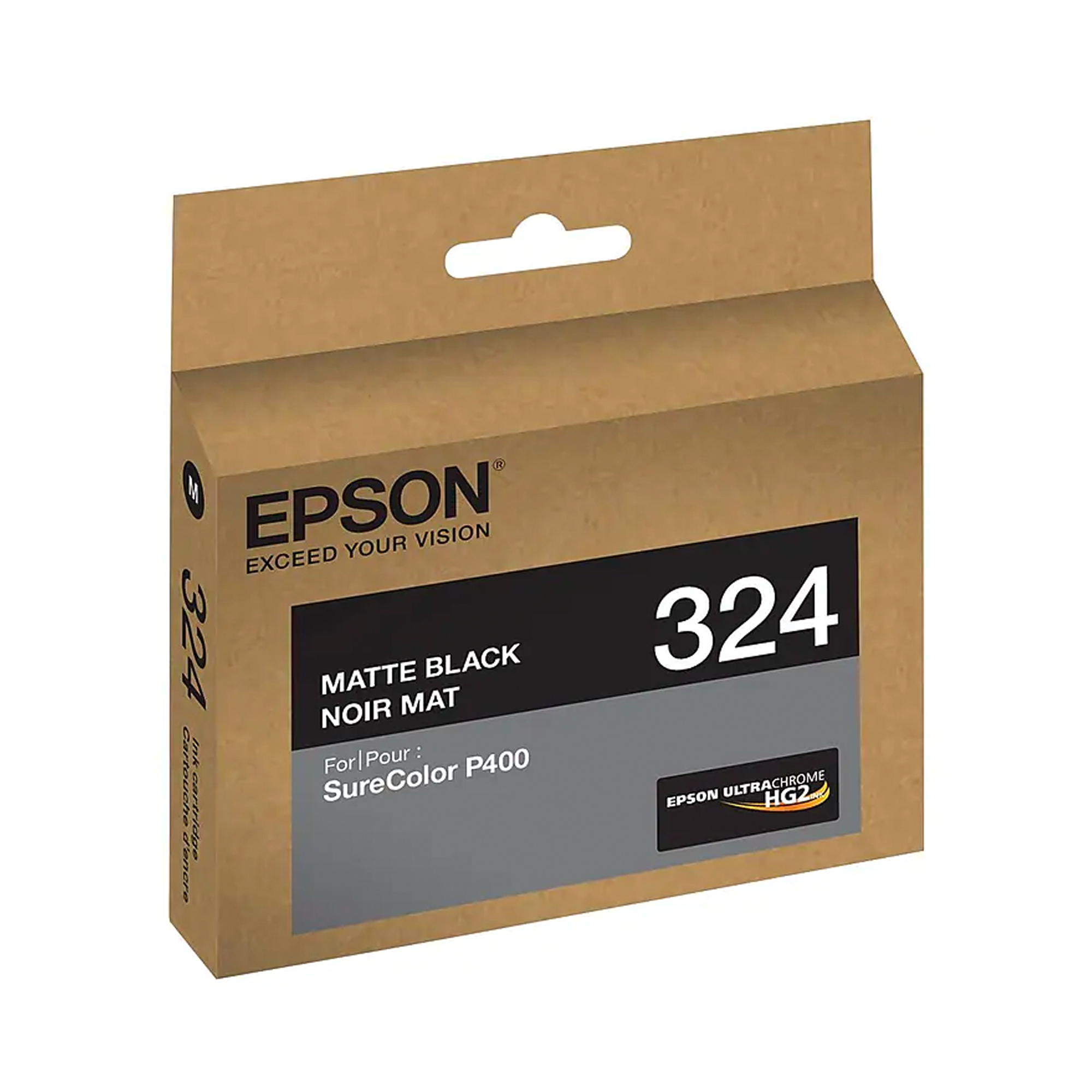 Epson T324 UltraChrome HG2 Matte Black Ink Cartridge (14mL) - Compatible with SureColor P400 Printer | High-Quality Photo Printing for Artists & Professionals
