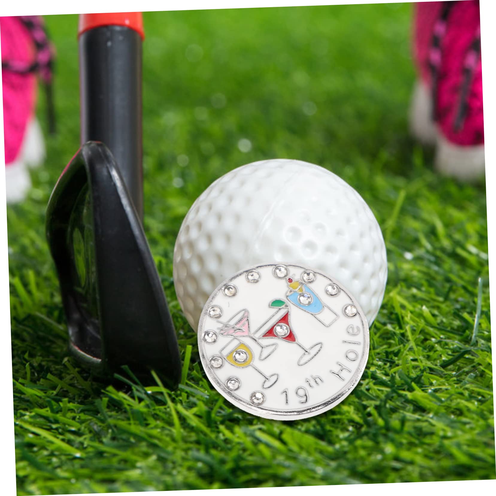 BESPORTBLE Golf Hat Clip Marker - Iron Kermit Golf Ball Marker Belt Clip with Portable Alloy Design - Perfect for Golf Accessories & On-Course Convenience