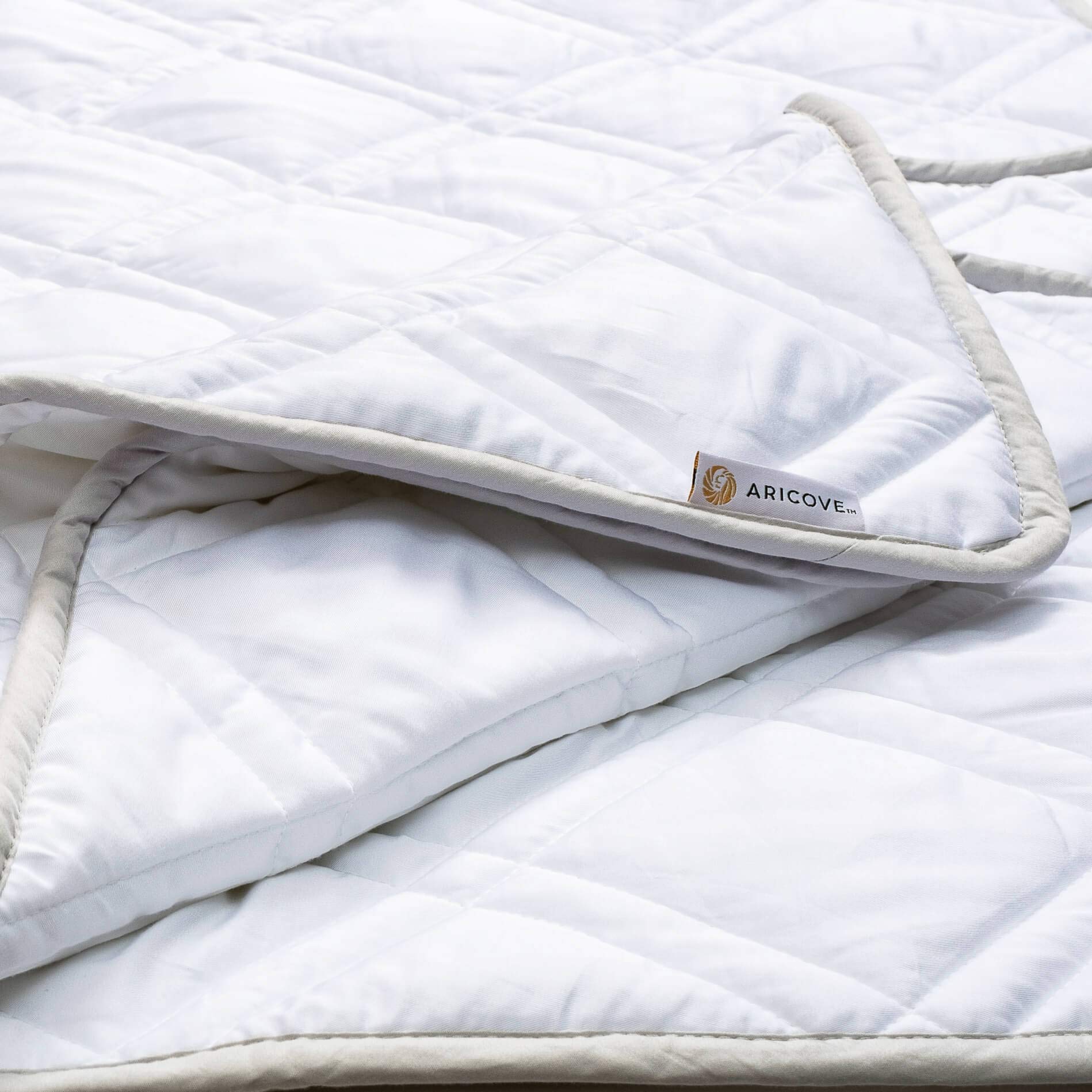 20 lbs Cooling Weighted Blanket for Adults - Full/Queen Size 60x80 Inches - Silky Soft Bamboo Viscose - Machine Washable White Blanket for Stress Relief, Anxiety & Better Sleep - Perfect for Hot Sleepers, Summer Nights & Sensory Needs