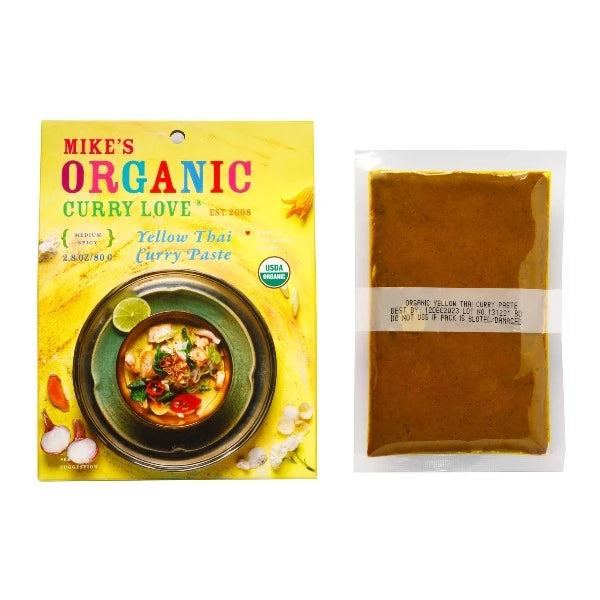 Mike's Organic Curry Paste - Authentic Thai Flavor, Gluten-Free & Vegan - Perfect for Stir-Fries, Soups, and Marinades