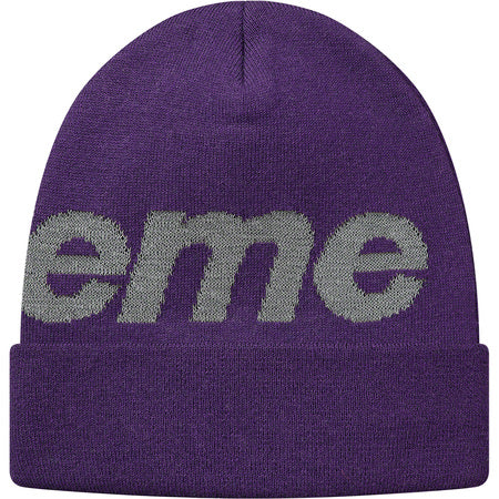 Supreme Big Logo Beanie Winter Hat - Warm Knit Skull Cap for Men & Women - Streetwear Fashion Accessory for Cold Weather - Perfect for Urban Outfits and Winter Sports