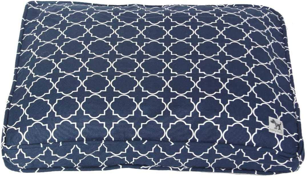 Molly Mutt Sheepy Wool Crate Mat - 100% Cotton Canvas Dog Bed Cover with Natural Wool Insert for Temperature Regulation - Soft & Supportive Orthopedic Pet Bed (42