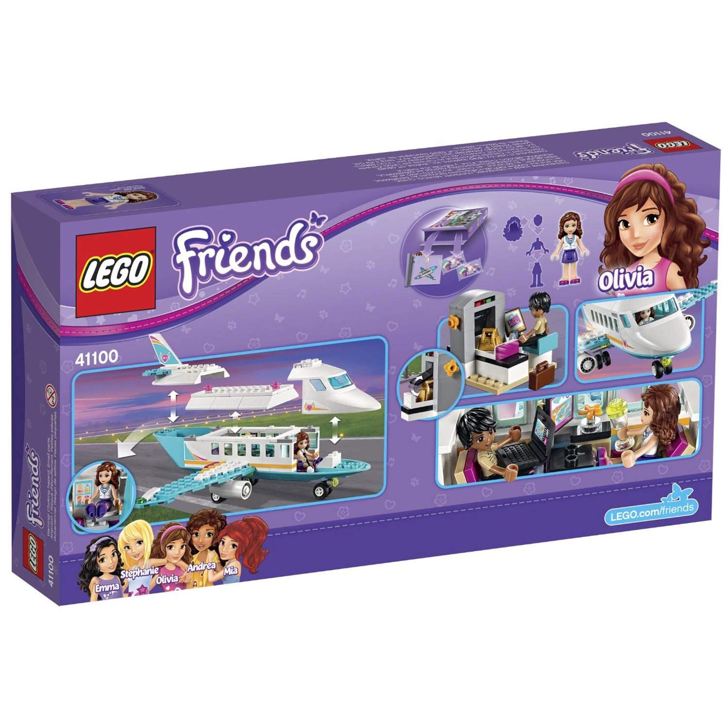 LEGO Friends 41100 Heartlake Private Jet Building Kit - 351 Pieces, Creative Airplane Toy Set for Kids Ages 7-12 | Perfect for Birthday Gifts, Travel Play & STEM Learning