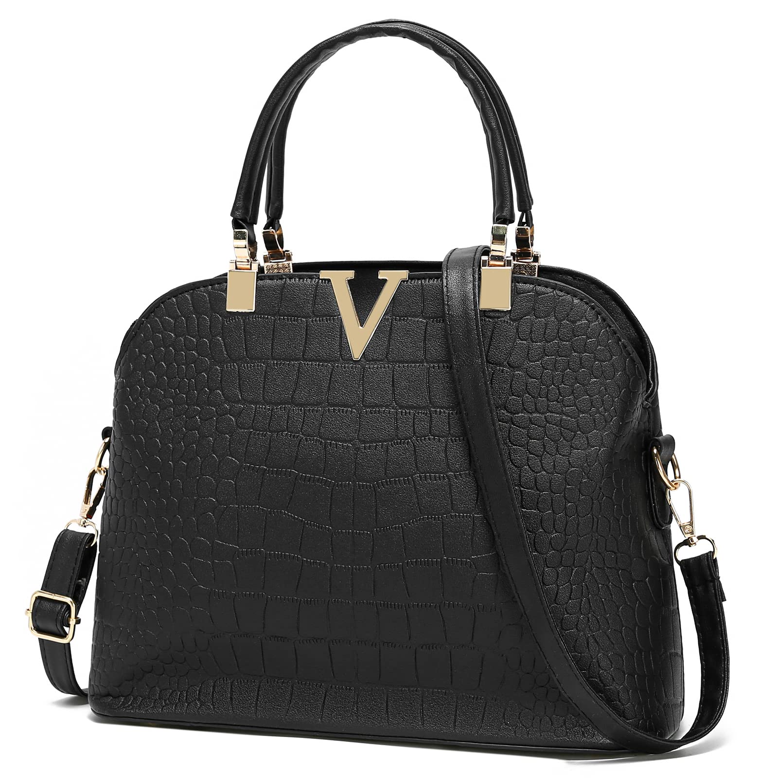 Stylish Women's PU Leather Handbag - Fashionable Top Handle Shoulder Tote Satchel Purse for Ladies | Perfect for Work, Travel & Everyday Use