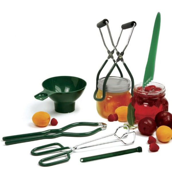 Premium Canning Essentials Set - Complete Kit for Home Canning, Preserving & Food Storage - Includes Mason Jars, Lids, Funnel & More - Perfect for Homemade Jams, Pickles & Preserves (12-Piece Set) - Ideal for Farmers Market, Pantry Organization & DIY Food Gifts