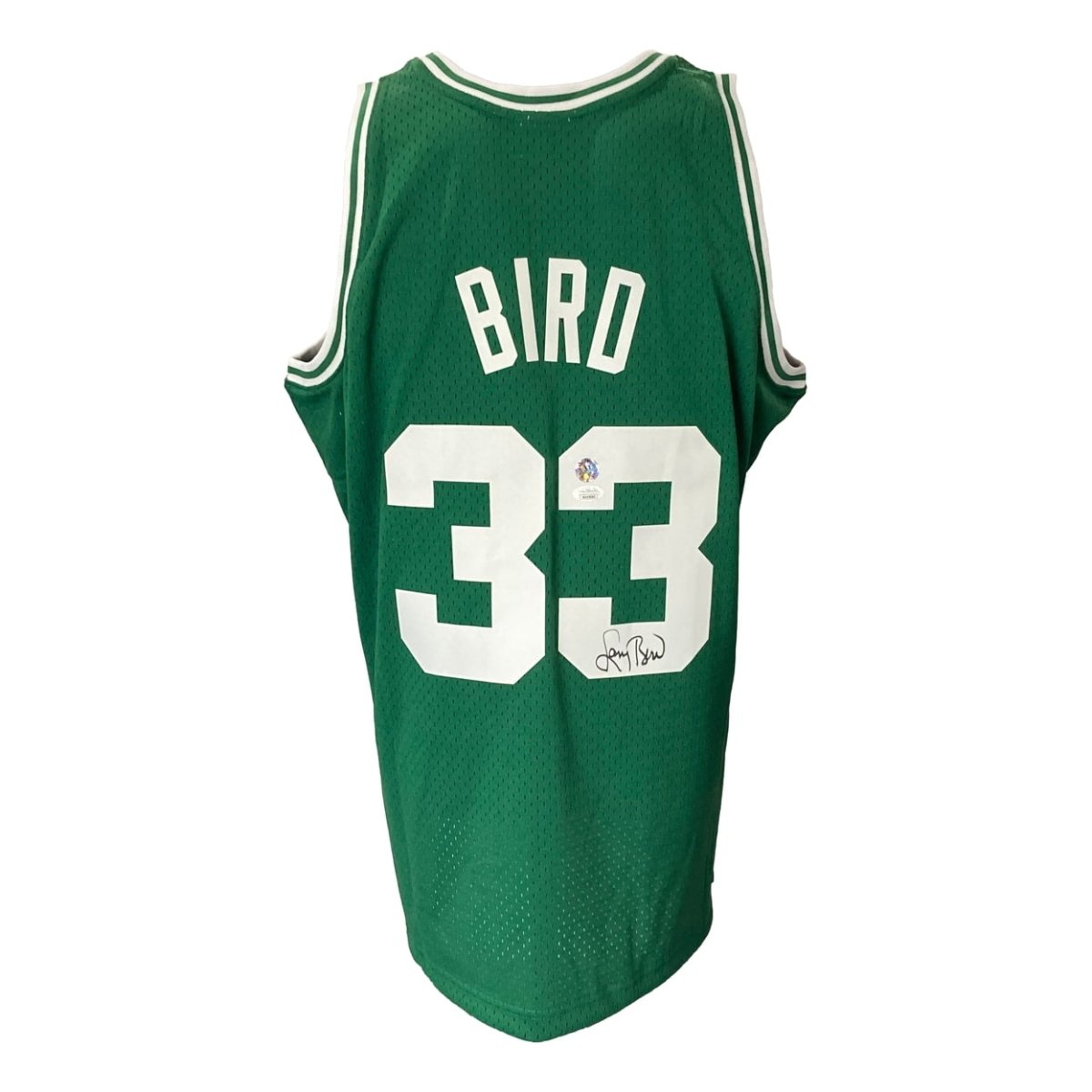 Larry Bird Autographed Boston Celtics Green Mitchell & Ness Hardwood Classics Swingman Jersey with JSA COA - Perfect for NBA Memorabilia Collectors and Celtics Fans