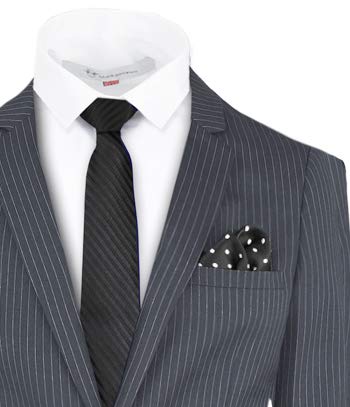 Pinstripe Dark Grey