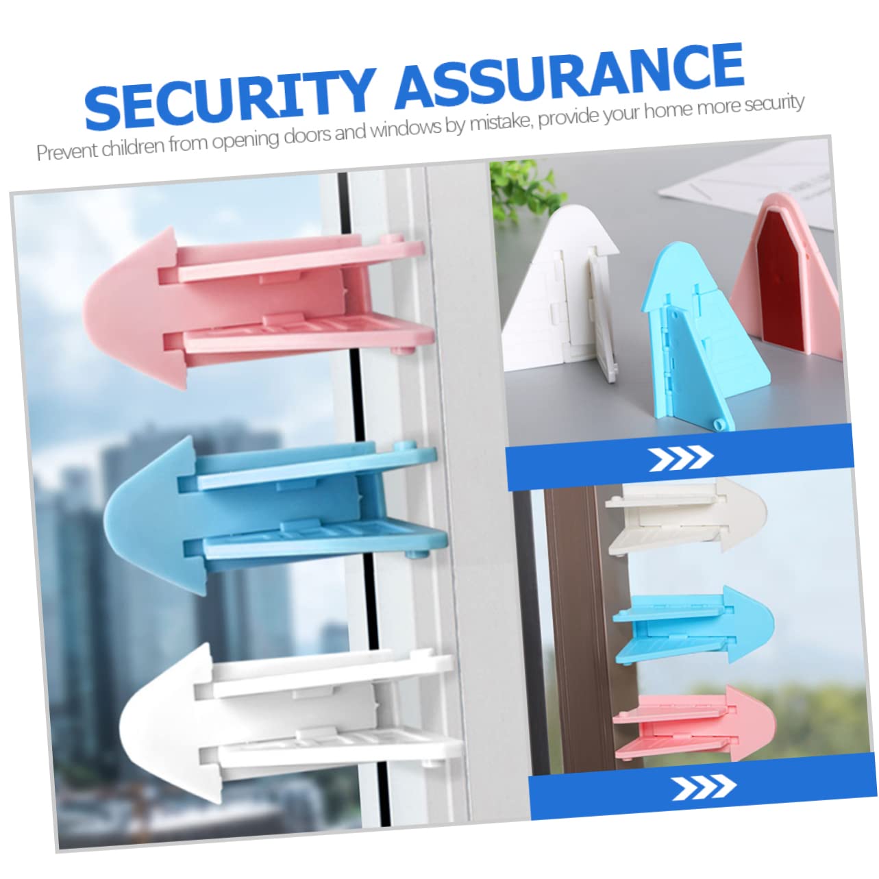 Child Proof Sliding Door Lock - No Screws Needed Easy Install Safety Locks for Windows & Glass Doors | Secure Kids & Pets | Perfect for Homes, Apartments & Nurseries