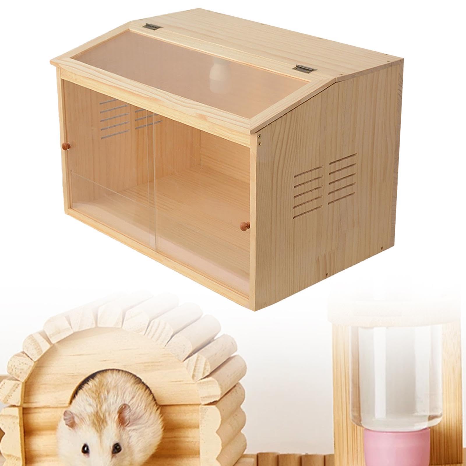 Wooden Small Animal Nest Box - Chick Brooder, Hamster Breeding & Chinchilla Hideaway | DIY Assemble Chicken Coop for Mice, Sleeping Shelter | Perfect for Pet Habitat, Farm Use & Backyard Poultry
