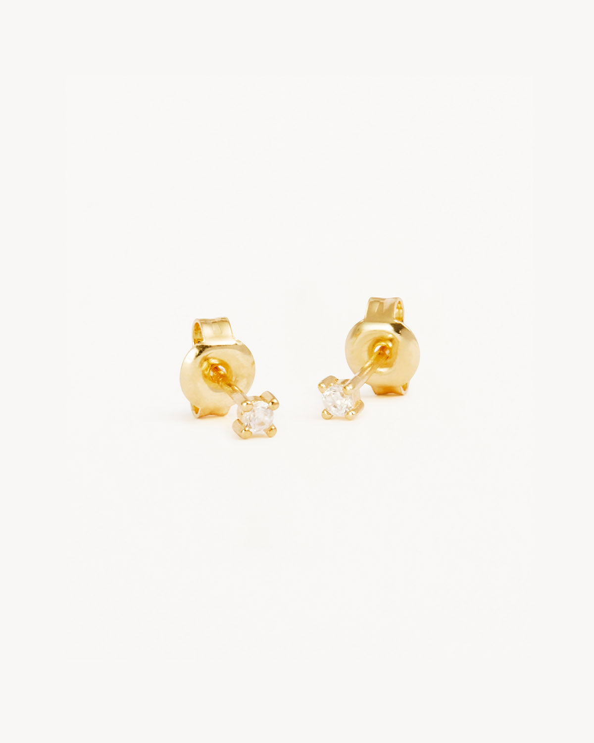 18K Gold Vermeil Stud Earrings for Women - Hypoallergenic Pure Light Earrings for Everyday Wear & Special Occasions