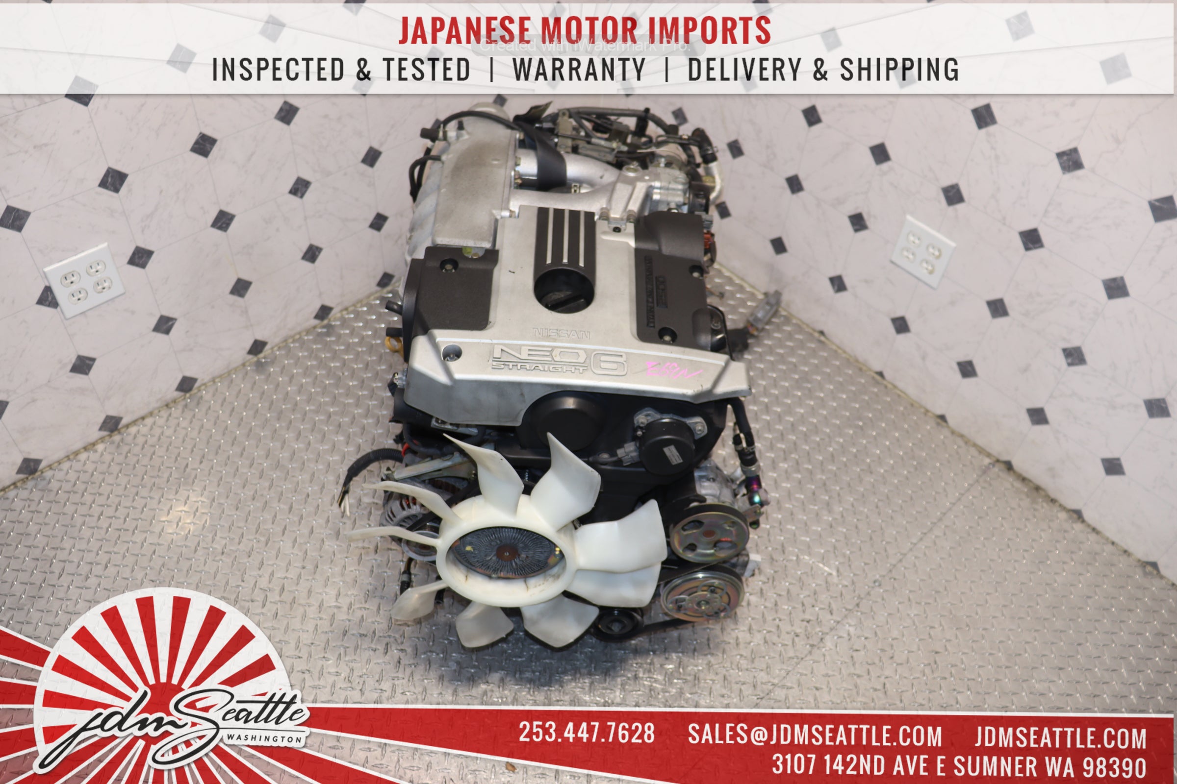 JDM R34 Nissan Skyline RB25DE 2.5L DOHC NEO 6-Cylinder Naturally Aspirated RWD Engine - Perfect for Skyline GT-T, Drift Builds & JDM Performance Upgrades