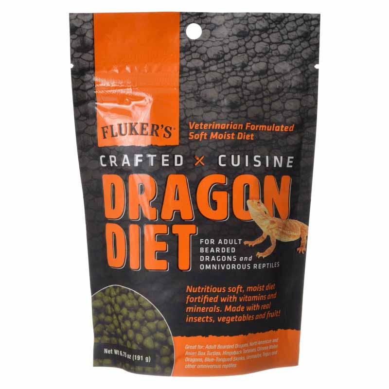 Premium FLUKER'S Crafted Cuisine Adult Bearded Dragon Food - Nutrient-Rich Reptile Diet for Healthy Growth & Vitality - Perfect for Daily Feeding & Nutritional Supplement