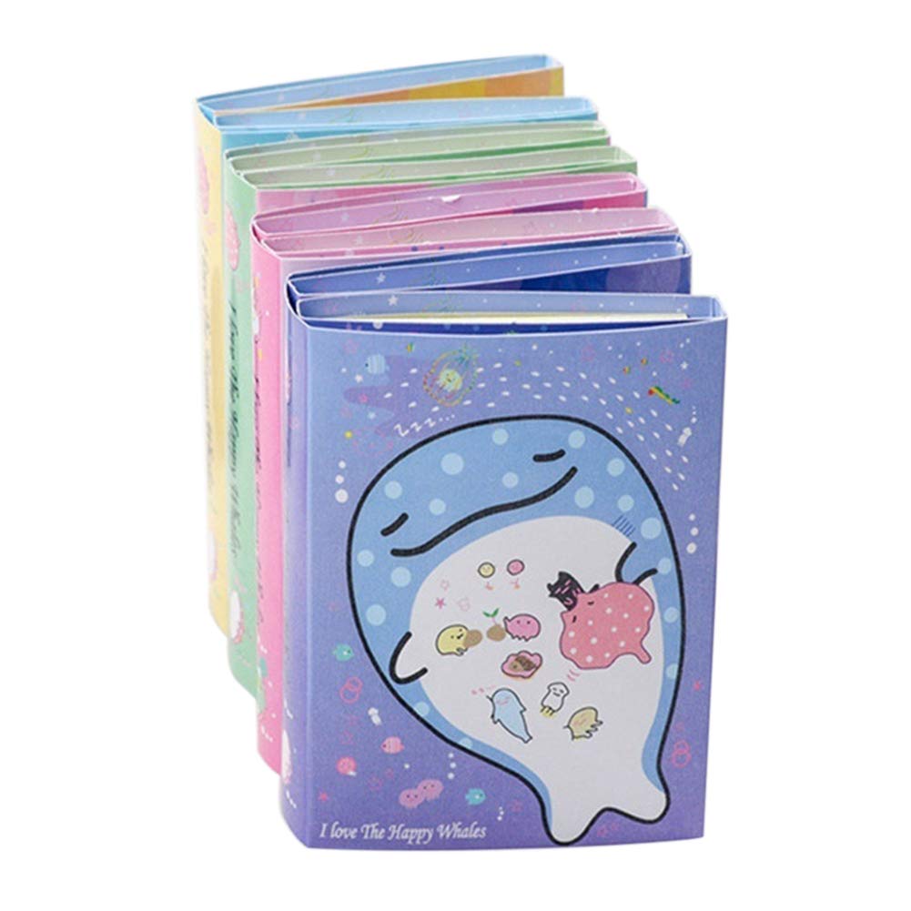 Whale Sticky Notes Set - Cute Foldable Memo Pad with Bookmark, Perfect for Office, School & Home Organization - Great Gift Idea for Students & Stationery Lovers