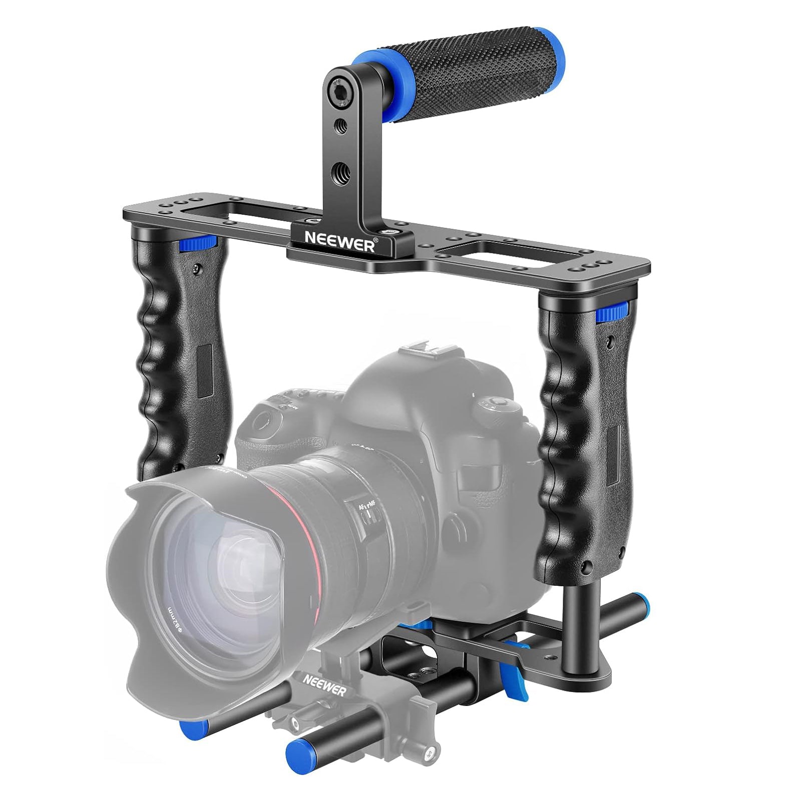 NEEWER CG MF Aluminum Alloy Camera Cage Kit for DSLR Mirrorless Cameras - Professional Video Rig Stabilizer for Filmmaking, Vlogging & Photography