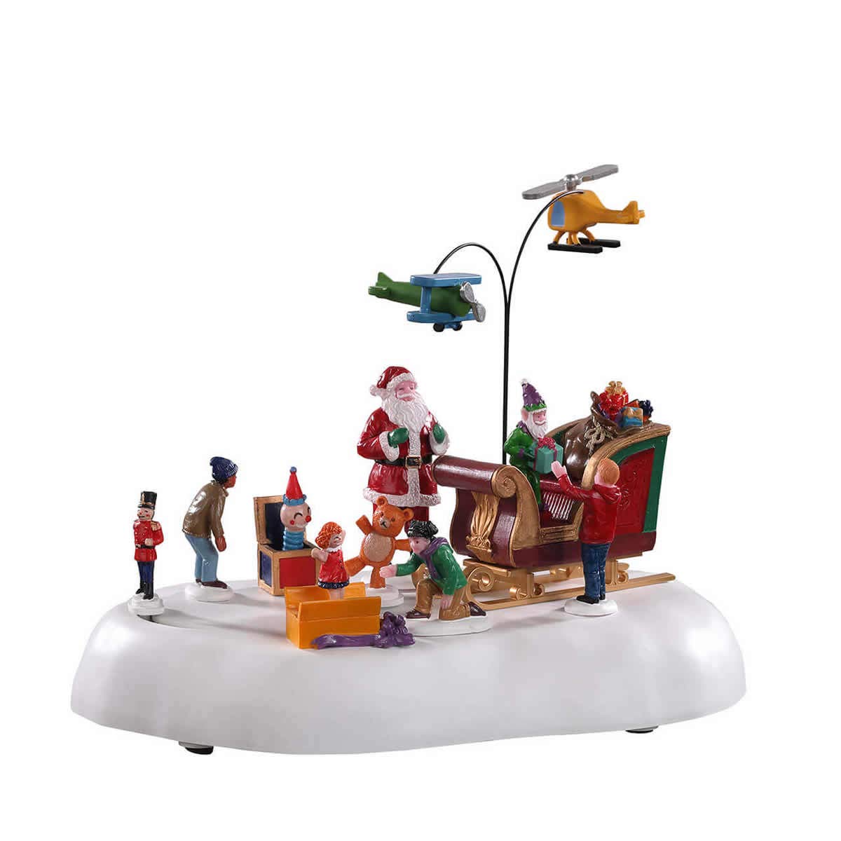 Lemax 04723 Jolly Toys Santa & Children Village Accessory - Colorful Christmas Decoration for Holiday Villages, Home Decor & Gift Giving