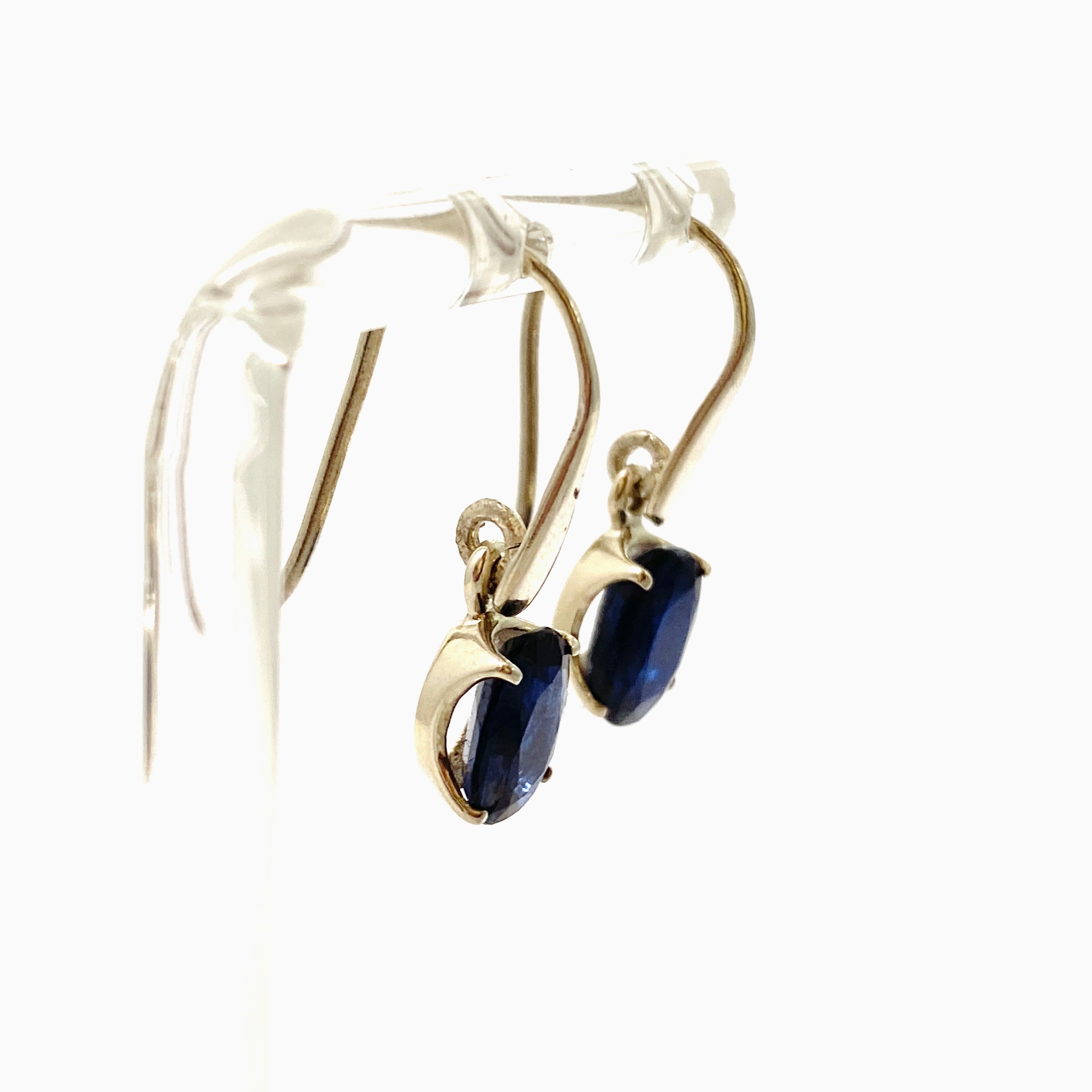Natural Kyanite Oval Faceted Earrings from Nepal | Handmade Gemstone Jewelry for Women | Perfect for Parties, Weddings & Special Occasions