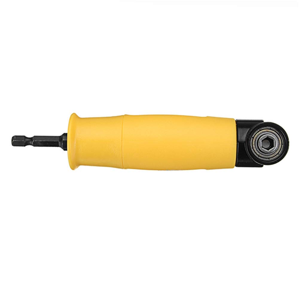 90 Degree Right Angle Drill Adapter - Reversible Ratchet Screwdriver Attachment for Tight Spaces - Perfect for DIY, Auto Repair & Home Improvement Projects