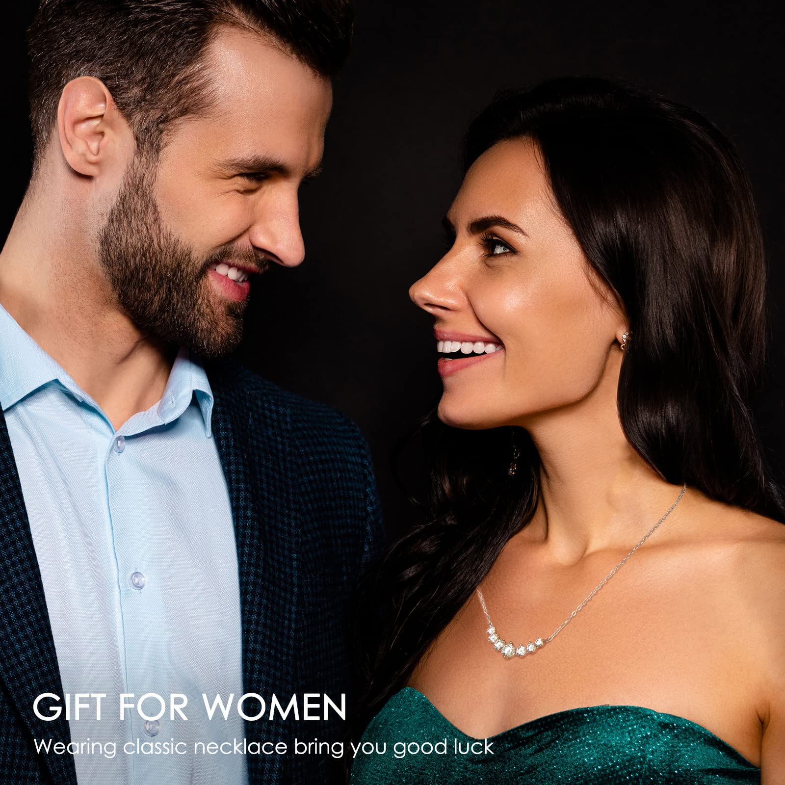 Moissanite Pendant Necklace for Women 0.5Ct-7.6Ct Durable Jewelry - Perfect Gift for Wife, Mom, Daughter & Girlfriend - Birthday, Wedding, Anniversary, Christmas, Valentine's & Mother's Day Present - Elegant for Daily Wear, Date Night & Special Occasions